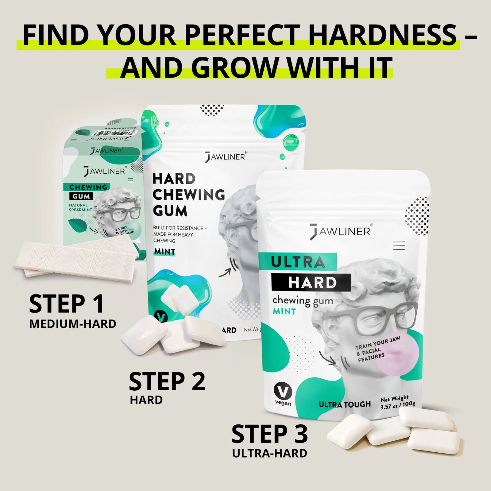 JAWLINER® Chewing Gum Hard - Image 19