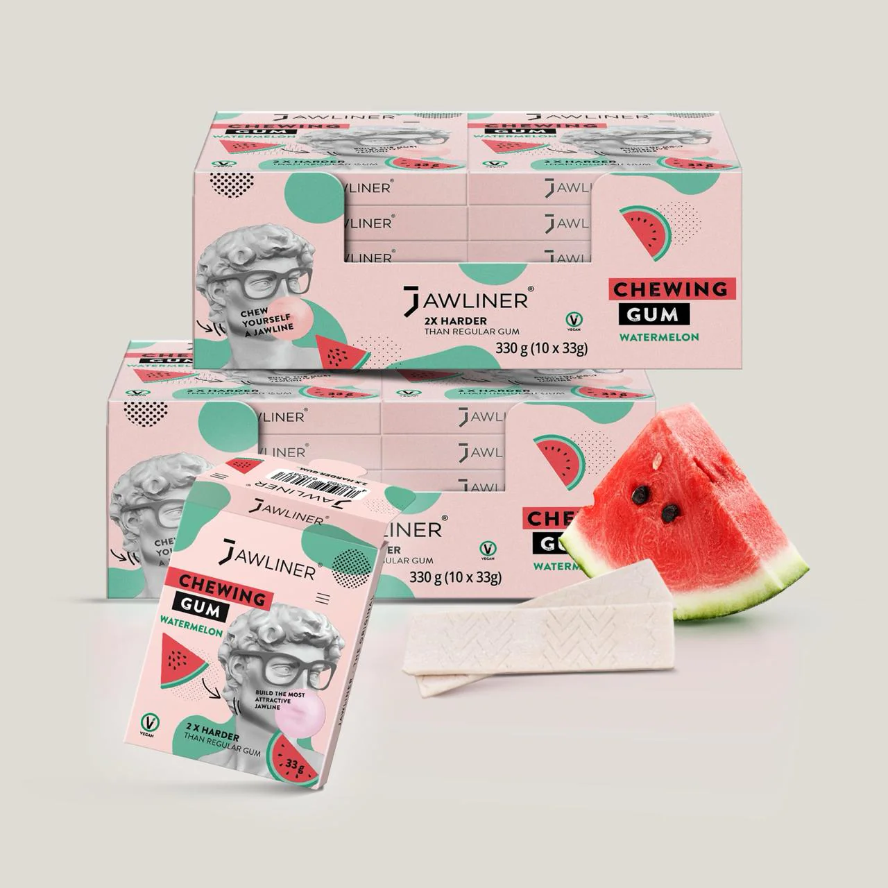 JAWLINER® Chewing Gum Medium Hard - Image 3