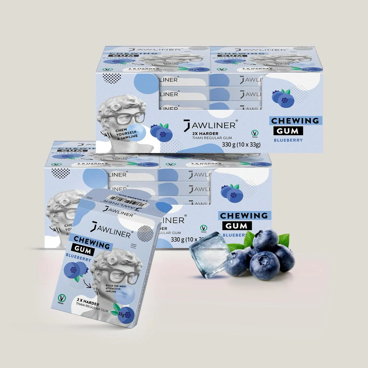 JAWLINER® Chewing Gum Medium Hard - Image 6